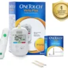 OneTouch Verio Flex Glucometer (Box of 10 Test strips Free)