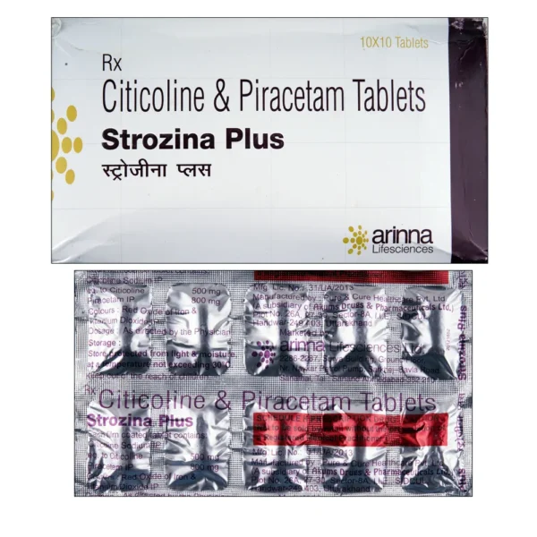 Strozina Plus Tablet (Citicoline/Piracetam)