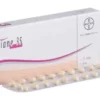 Diane-35 Tablet blister strip with tablets visible