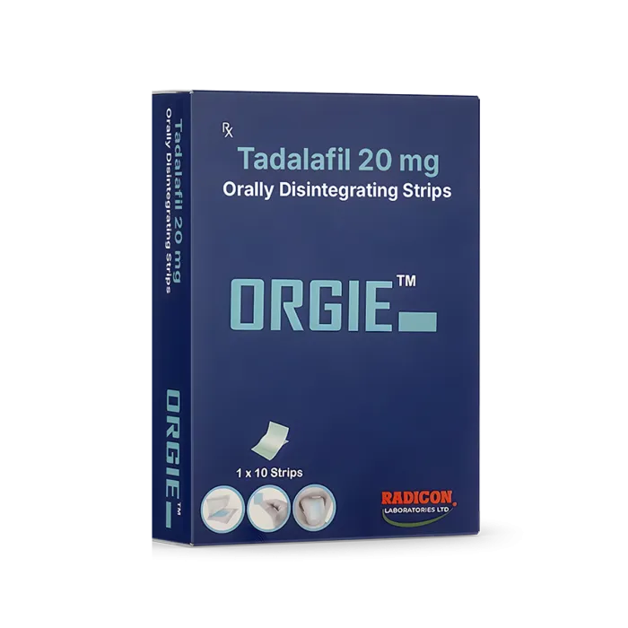 Orgie 20 Mg Tadalafil Oral Strips
